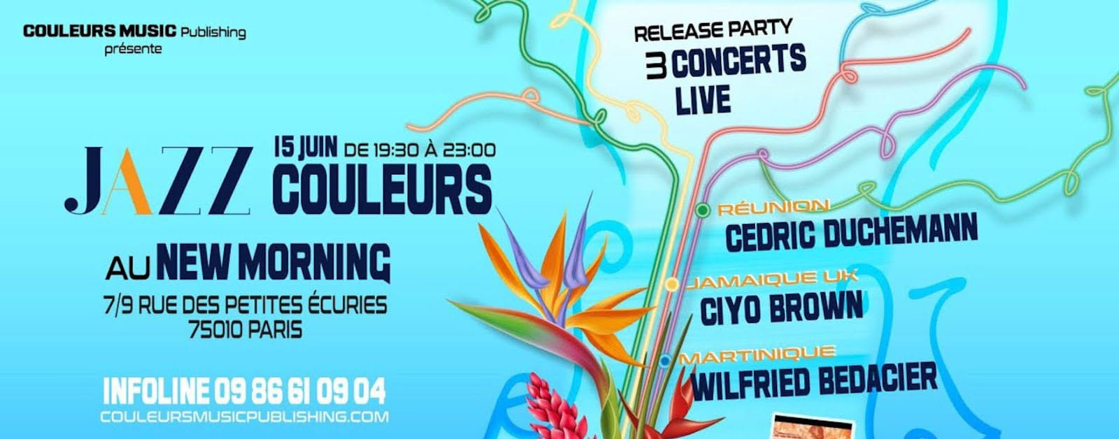 JAZZ COULEURS : RELEASE PARTY – 06/15/23 @ New Morning, Paris