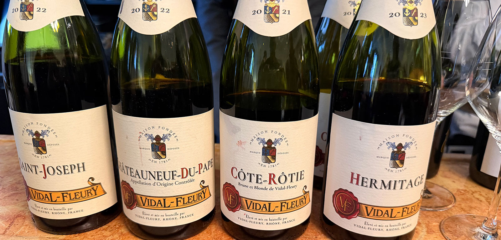 Voyage au fil du Rhône – dégustation des vins de la Maison Vidal-Fleury @ Philippe Excoffier.